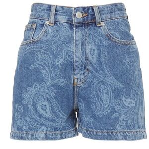 The Kooples size 26 paisley denim shorts